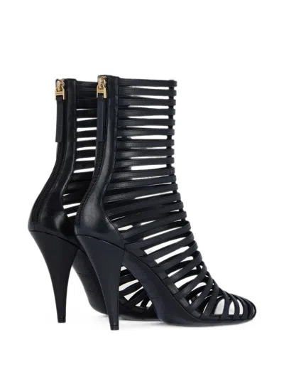 Givenchy Cage Ankle Boots In Leather In Multi