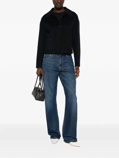 Arma Button-up Cropped Jacket In Black