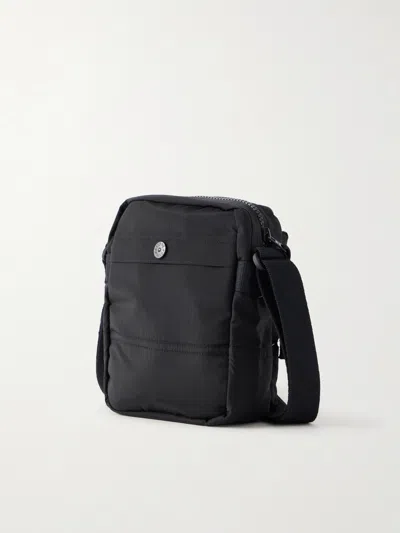 Stone Island Shell Messenger Bag In Black