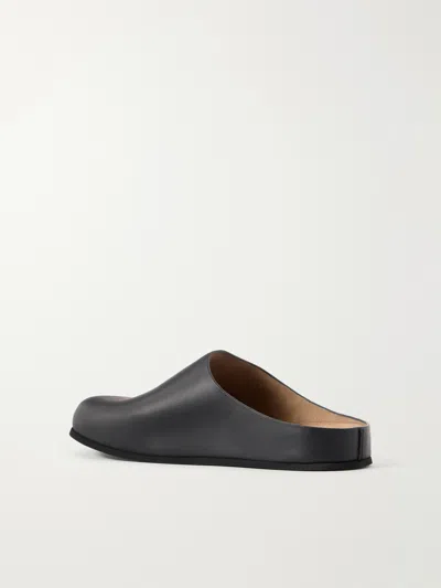 Common Projects Logo-debossed Suede Clogs In Multi