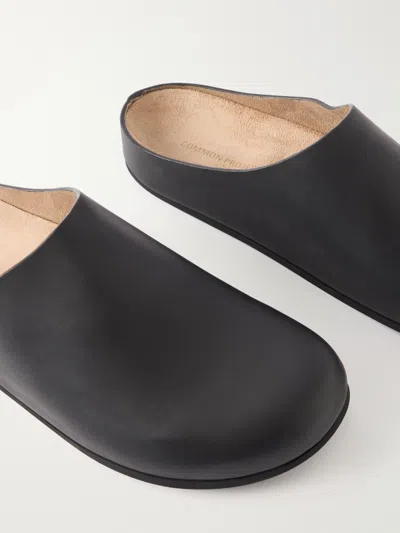 Common Projects Logo-debossed Suede Clogs In Multi