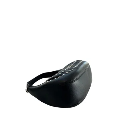 Twinset Stud-embellished Shoulder Bag In Black
