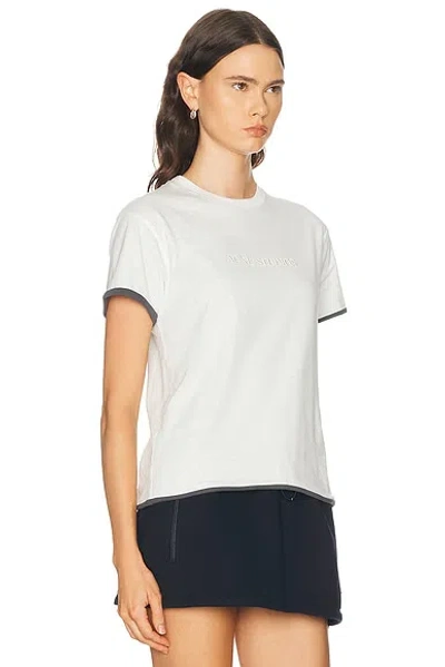 Acne Studios Epping T-shirt In White & Grey