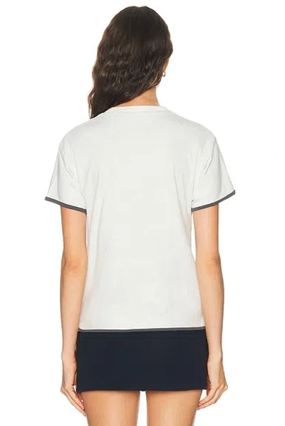 Acne Studios Epping T-shirt In White & Grey