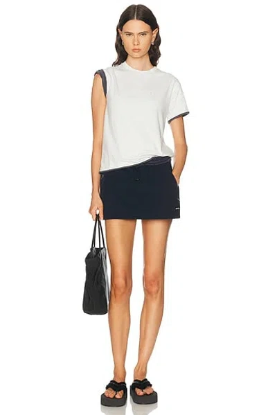 Acne Studios Epping T-shirt In White & Grey