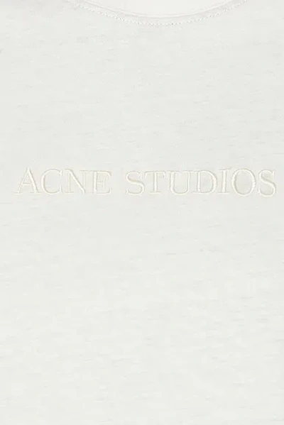 Acne Studios Epping T-shirt In White & Grey