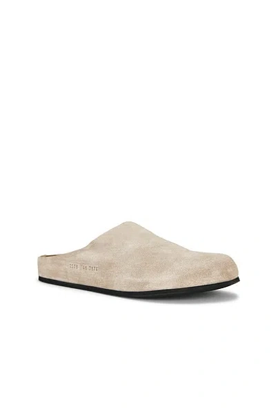 Common Projects Suede Clog In Neutral