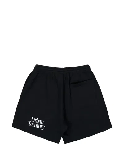 Wtaps Logo-print Drawstring Shorts In Black