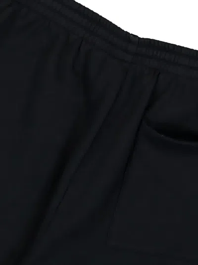 Wtaps Logo-print Drawstring Shorts In Black