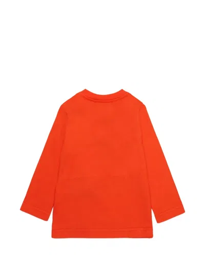 Dsquared2 Maple-leaf Logo-print T-shirt In Orange