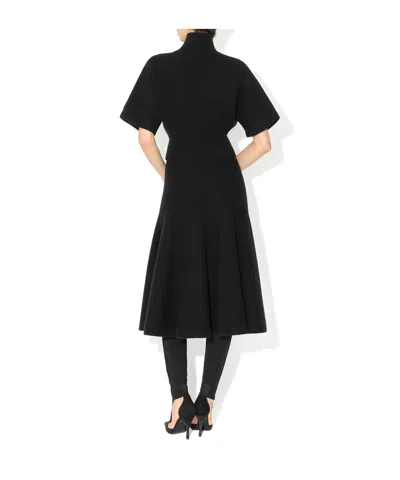Alaïa Cashmere Flared Skirt In Black