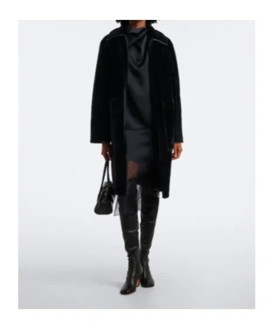 Joseph Double-faced Wool Coat In Black
