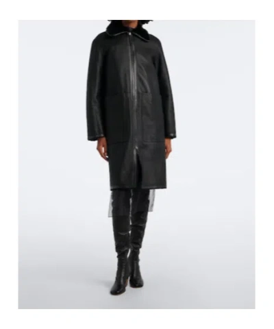 Joseph Double-faced Wool Coat In Black