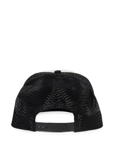 Rhude Logo-print Mesh-panel Cap In Black