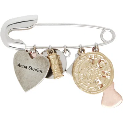 Acne Studios Charms Brooch In Multi