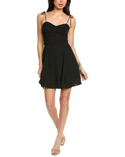 Avantlook Solid Mini Dress In Black