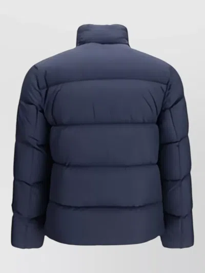 Woolrich Cloud Eagle Quilted Down Jacket In Blue
