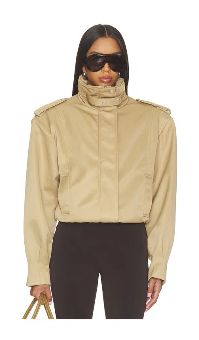 Source Unknown Barlow Flight Bomber Jacket In Beige