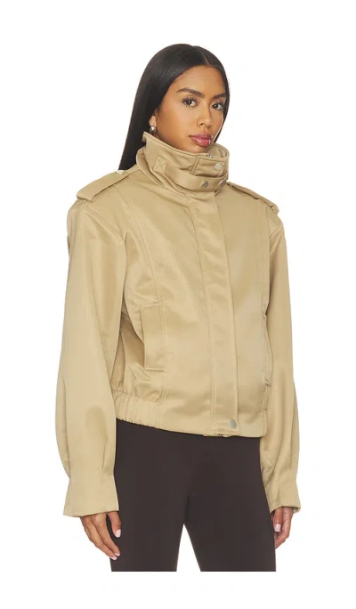 Source Unknown Barlow Flight Bomber Jacket In Beige