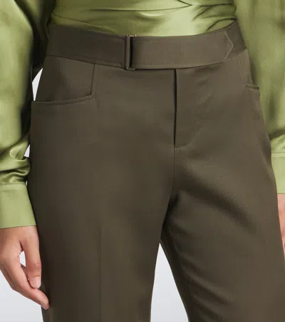 Balmain Virgin Wool Straight Pants In Multi