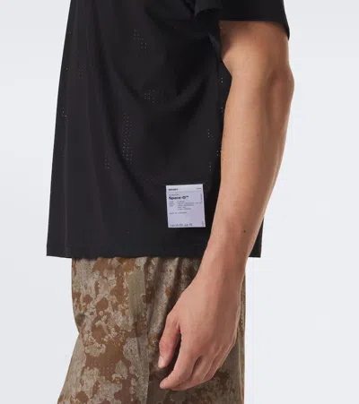 Satisfy Space O Perforated Running T-shirt In Black