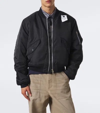 Acne Studios Logo Bomber Jacket In Multi