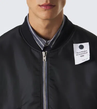 Acne Studios Logo Bomber Jacket In Multi