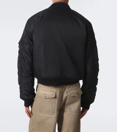 Acne Studios Logo Bomber Jacket In Multi