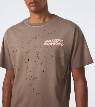 Satisfy Mothtech Distressed T-shirt In Multi