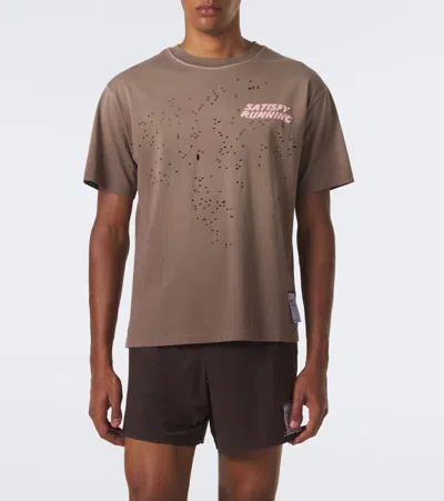 Satisfy Mothtech Distressed T-shirt In Multi
