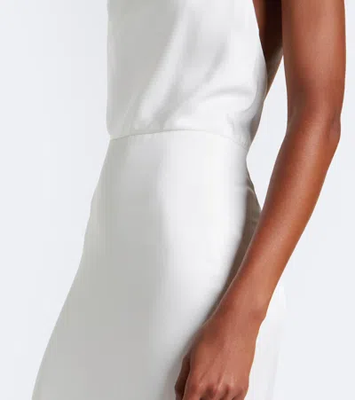 Givenchy Open-back Draped Gown In White