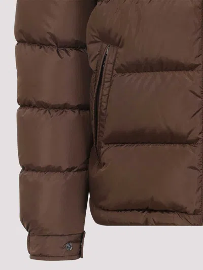 Moncler Maya Quilted Shell Down Jacket In Brown