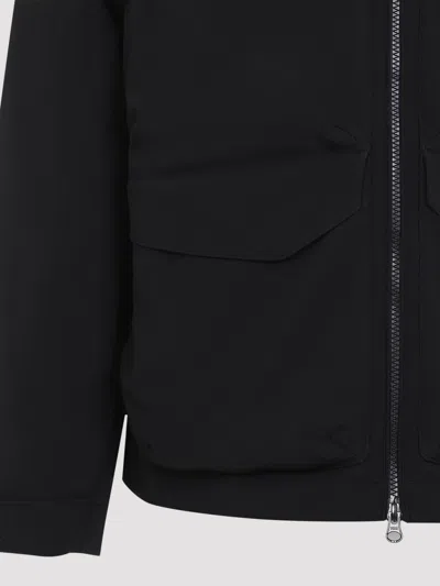 C.p. Company C.p.company Total Eclipse Shell Padded Hooded Lens Jacket In Black