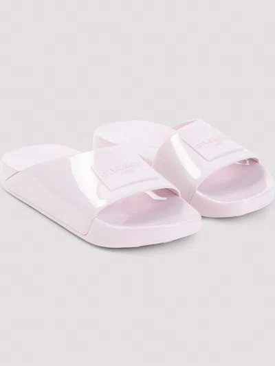 Givenchy Pink Label Slide Sandals In Pink