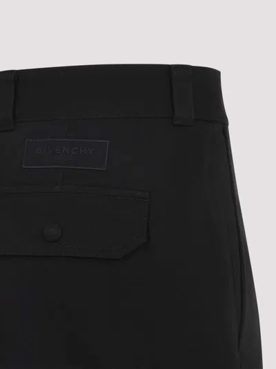 Givenchy Cotton Cargo Pant With Utility Pockets In Black