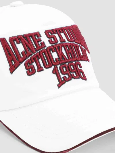 Acne Studios Baseball Hat In White