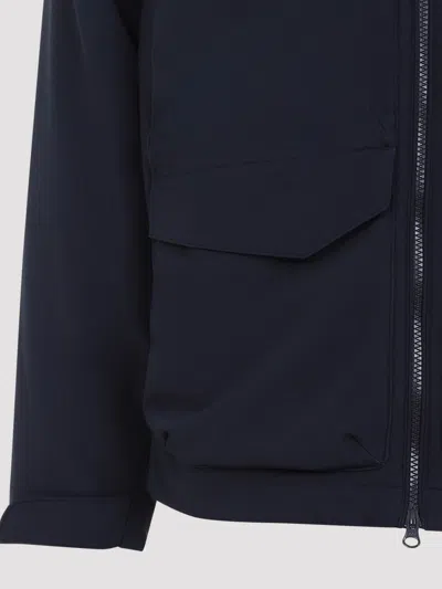 C.p. Company C.p.company Total Eclipse Shell Padded Hooded Lens Jacket In Blue