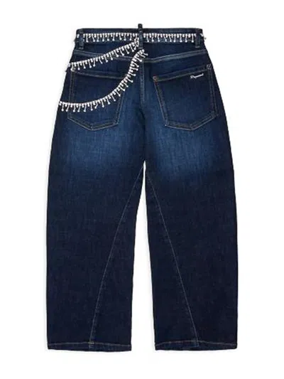 Dsquared2 Jeans Kids Color Blue In Blue
