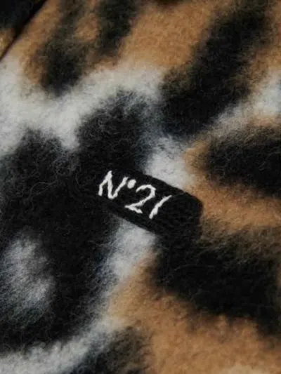 N°21 Leopard-print Sweater In Brown