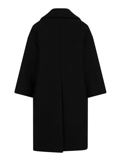 Balmain Coat In Black