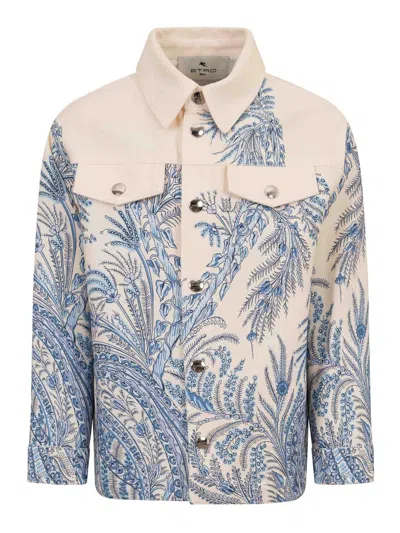 Etro Paisley Print Jacket In White