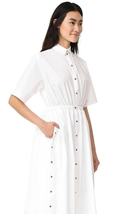 Shop Kenzo Sketches Dress In White