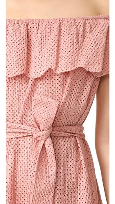Shop Marysia Off Shoulder Cover Up Dress In Pink