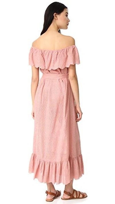 Shop Marysia Off Shoulder Cover Up Dress In Pink