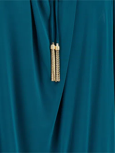 Balmain Solid Color Sleeveless Pullover Top In Blue