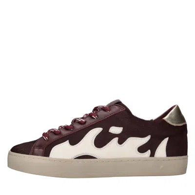 Gamin Flame-patch Sneakers In Burgundy