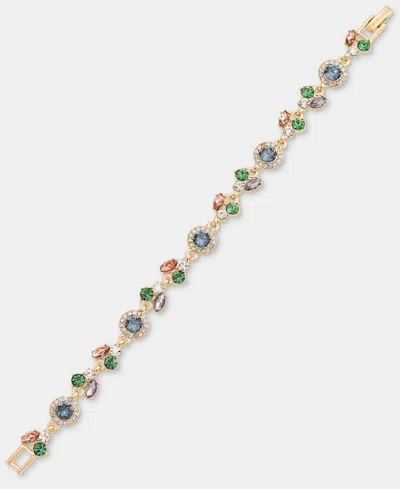 Givenchy Crystal Multi-stone Pear Statement Flex Bracelet In Multi