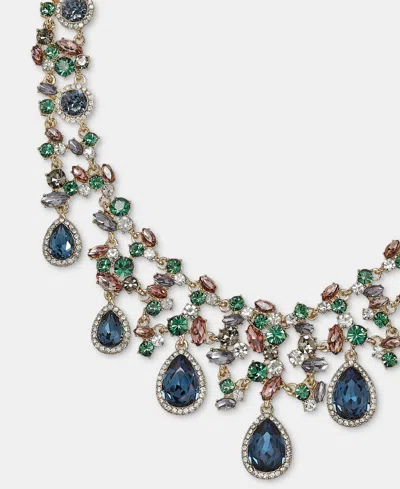 Givenchy Stone Statement Necklace, 16" + 3" Extender In Multi