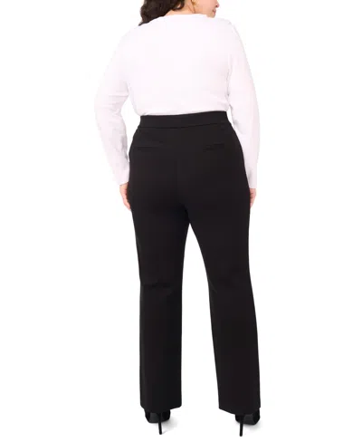 Vince Camuto Plus Size Bootcut Pull-on Pants In Black