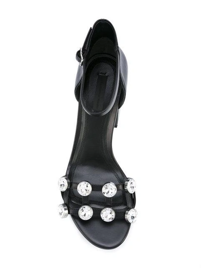 Shop Alexander Wang Embellished Sandals - Black